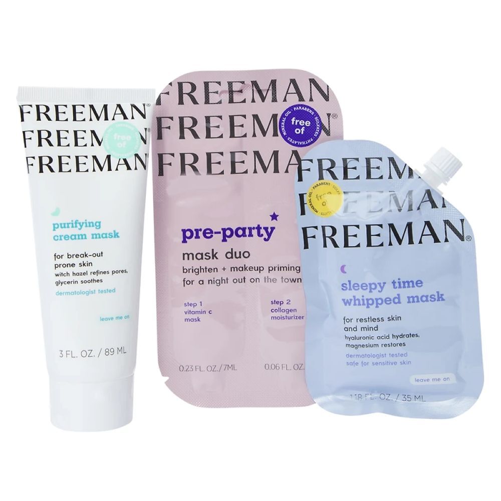 Freeman Glow With The Flow Masking Set — Multi-Mask Skincare Kit for Radiant Skin