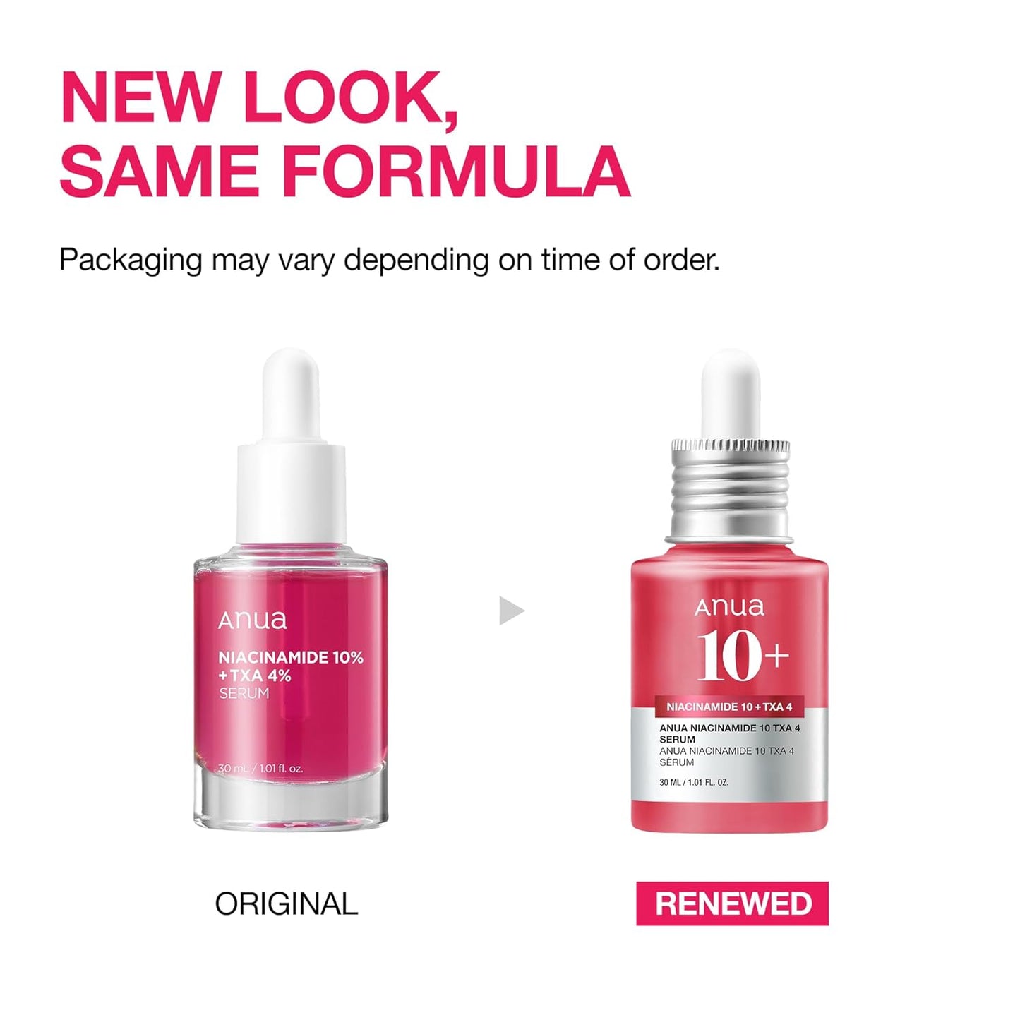 Anua Anua Niacinamide 10% + TXA 4% Serum – Korean Skincare Dark Spot Treatment with Hyaluronic Acid & Tranexamic Acid, Lightweight Hydrating Facial Serum for Bright, Even-Toned Glass Skin, 1.01 fl oz (30 mL)