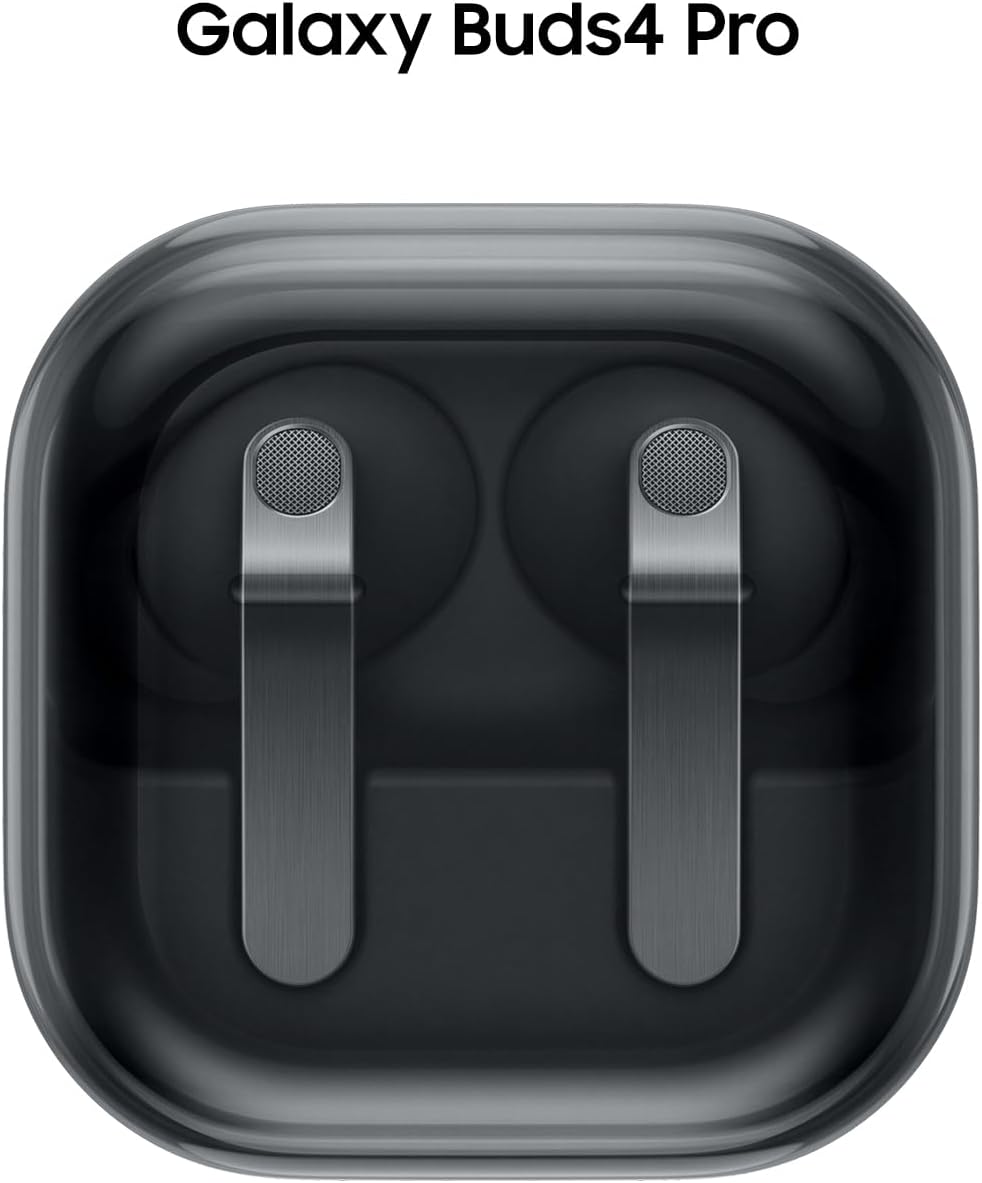 Samsung Samsung Galaxy Buds 4 Pro (2026) AI True Wireless Earbuds – Hi-Res Audio, 2-Way Speakers, ANC 2.0, Live Translation, Optimized Comfort, IP57 Water & Dust Resistance, Bluetooth Earbuds, Black, US Version with 2-Year Warranty