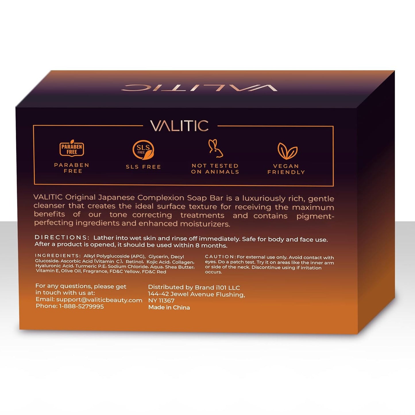 VALITIC VALITIC Kojic Acid Dark Spot Remover Soap Bars – Vitamin C, Retinol, Collagen & Turmeric Soap with Hyaluronic Acid, Shea Butter & Olive Oil for Brighter Skin, 2-Pack