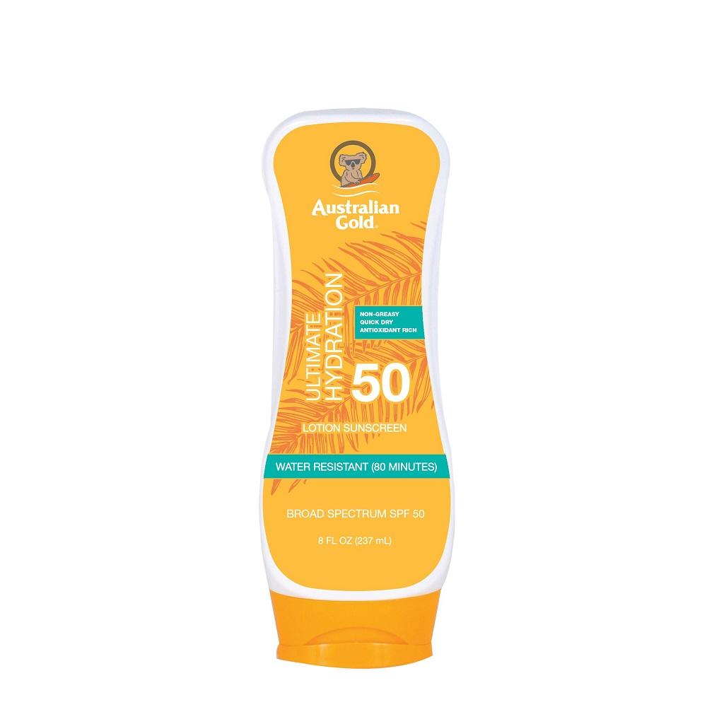Australian Gold® SPF 50 Hydration Sunscreen Lotion — 8 oz, Moisturizing UV Protection