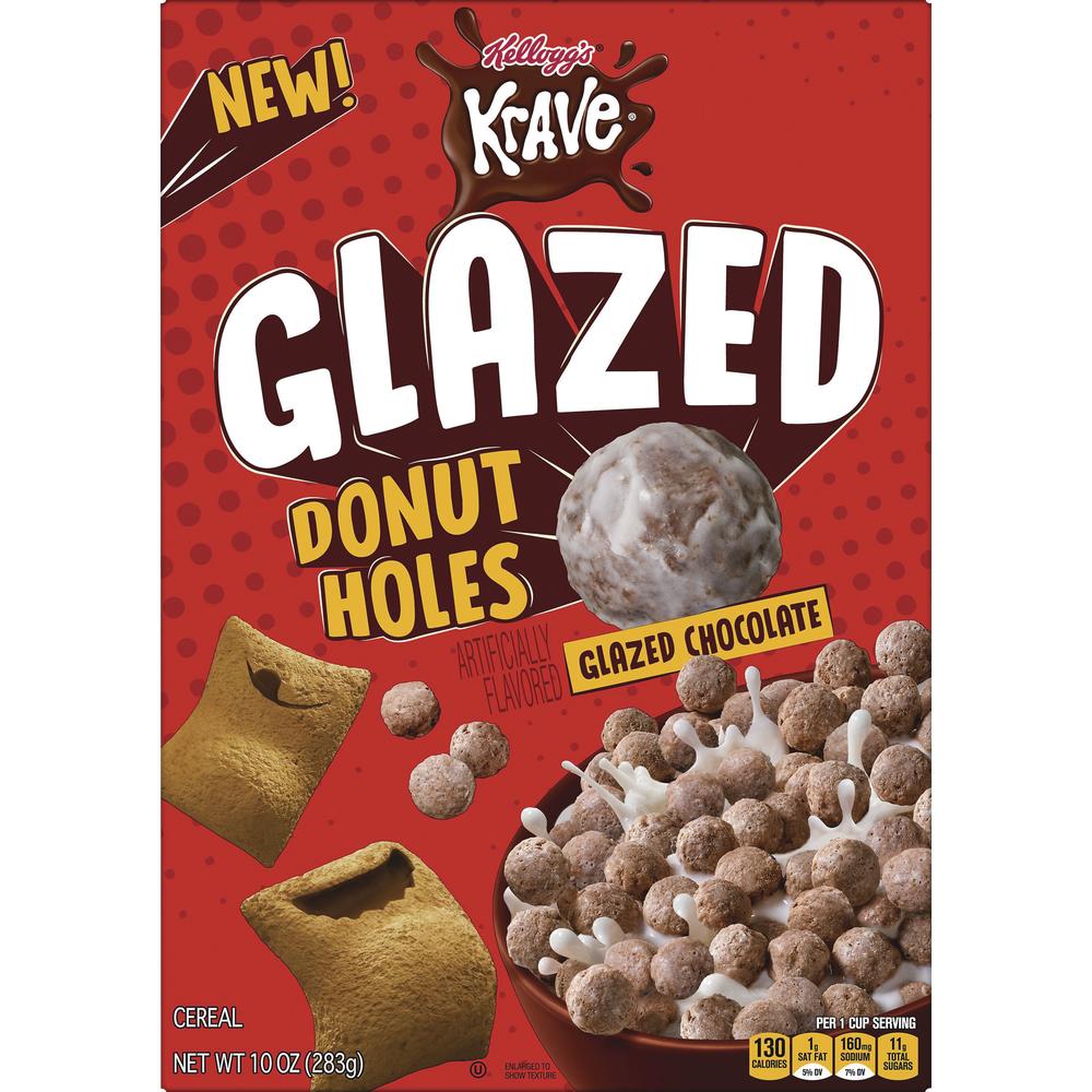 Kellogg's® Krave® Glazed Chocolate Donut Holes Cereal - 10 oz