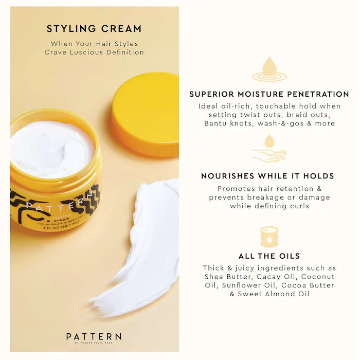 PATTERN by Tracee Ellis Ross Styling Cream for Curly & Coily Hair