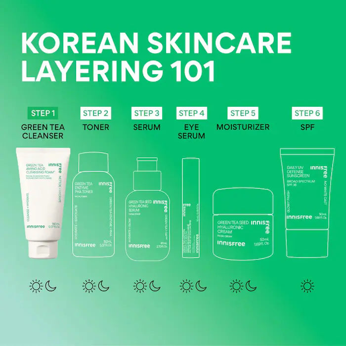 innisfree Sulfate-Free Green Tea Amino Acid Cleansing Foam