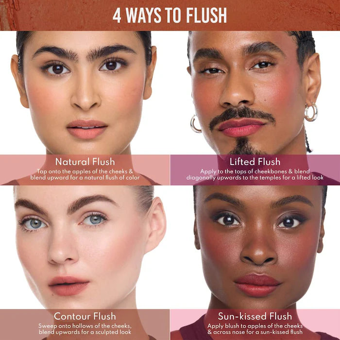 Danessa Myricks Beauty Yummy Skin Blurring Balm Powder Flushed - Matte Color for Cheek & Lip