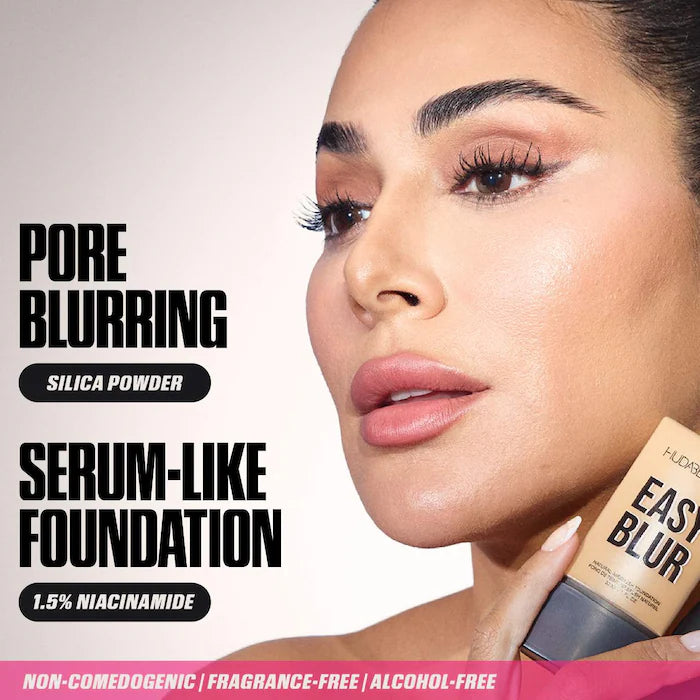 HUDA BEAUTY Easy Blur Natural Airbrush Foundation with Niacinamide