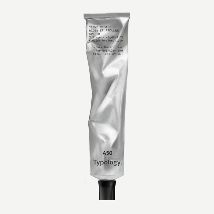 A50 Anti-Wrinkle Day Cream SPF 30 – 1% Plant Collagen & Hyaluronic Acid for Firmer, Smoother Skin, 50 mL