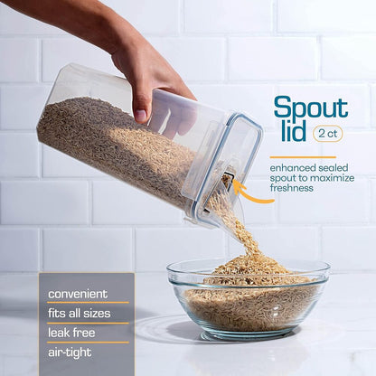 Premium 14-Count Airtight Food Storage Containers — Stackable & Leakproof