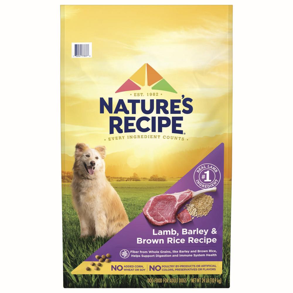 Nature's Recipe® Dry Dog Food — Lamb, Barley & Brown Rice, 24 lb