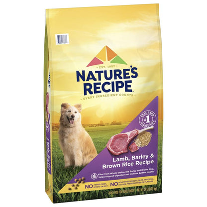 Nature's Recipe® Dry Dog Food — Lamb, Barley & Brown Rice, 24 lb