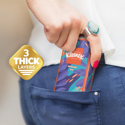 Kleenex Travel Size Facial Tissues — Soft, Portable & Ready Anywhere (8 Pack)