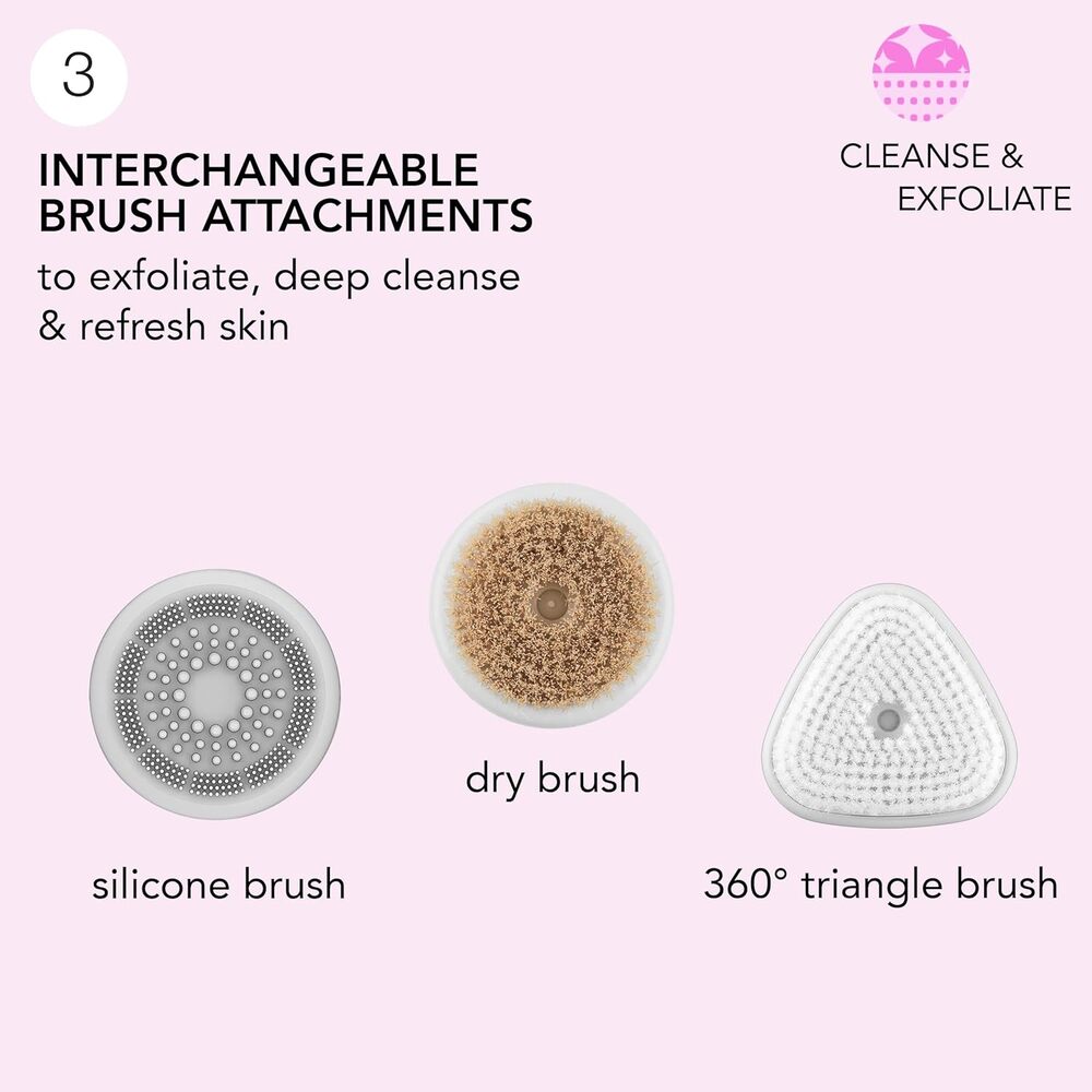 skn by Conair® Daily Glow Facial Cleansing Brush — Deep Clean & Radiant Skin