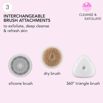 skn by Conair® Daily Glow Facial Cleansing Brush — Deep Clean & Radiant Skin