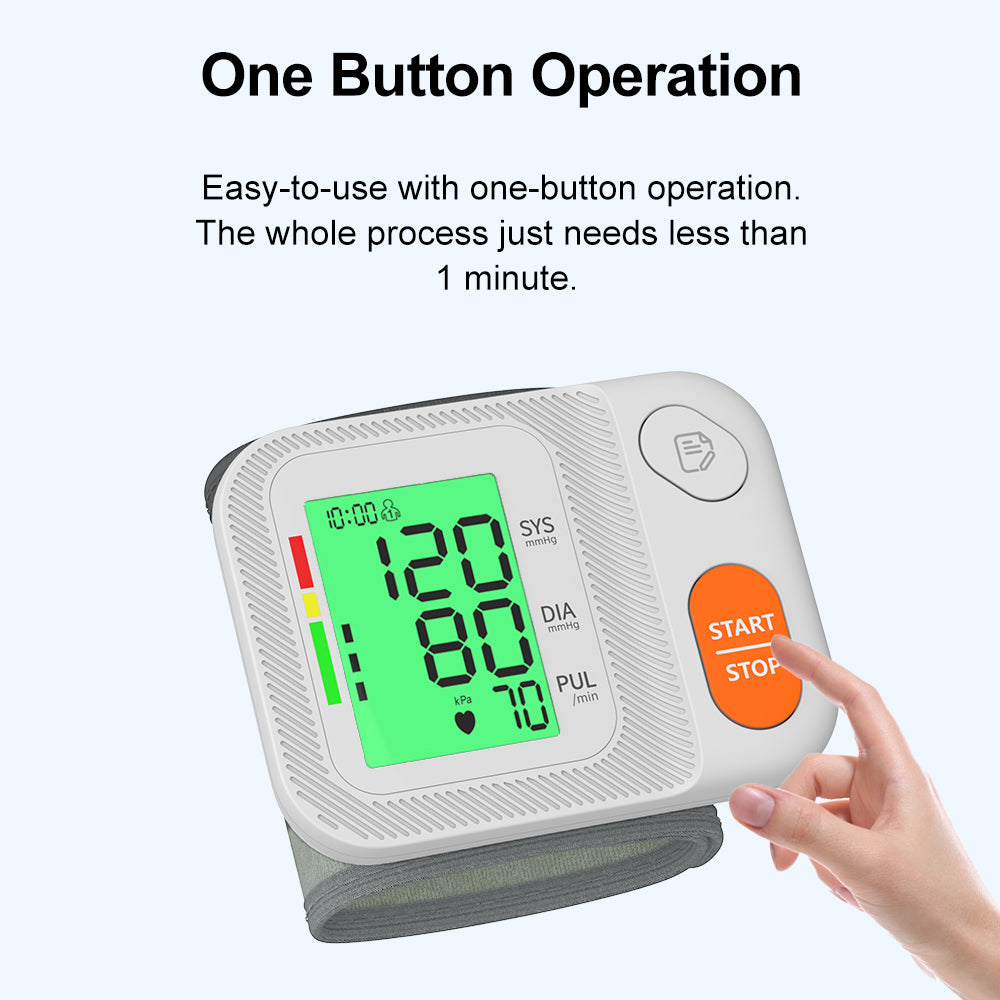 NuvoMed® Digital Wrist Blood Pressure Monitor — Portable & Easy-to-Use BP Device
