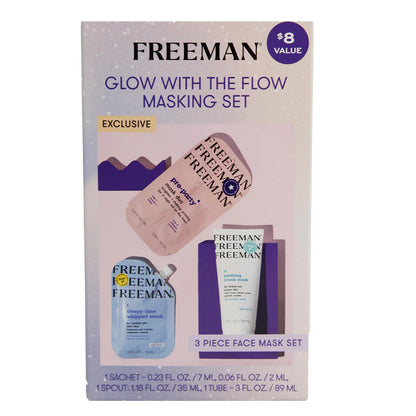 Freeman Glow With The Flow Masking Set — Multi-Mask Skincare Kit for Radiant Skin