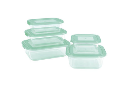 "10-Piece Glass Food Storage Container Set – Airtight & Leak-Proof"