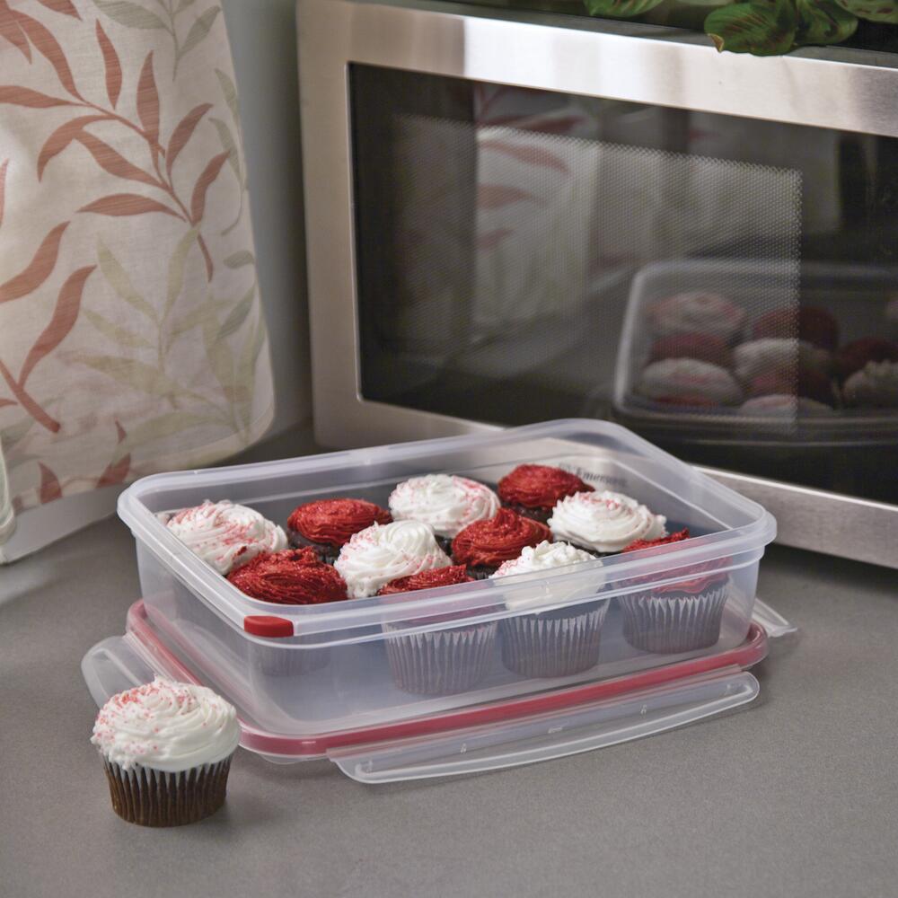 PreviousNext Sterilite® 16 Cup Rectangular Plastic Container Food Storage