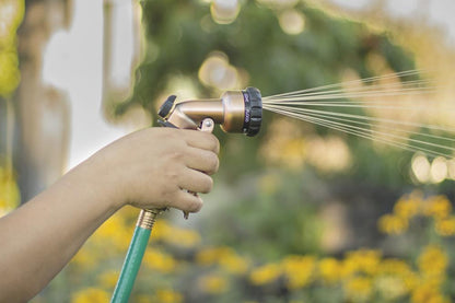 Front-Trigger Multi-Pattern Garden Hose Nozzle — Adjustable Spray Settings for Lawn & Car Wash