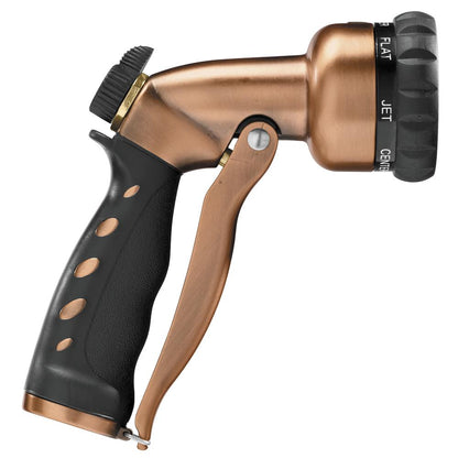 Front-Trigger Multi-Pattern Garden Hose Nozzle — Adjustable Spray Settings for Lawn & Car Wash