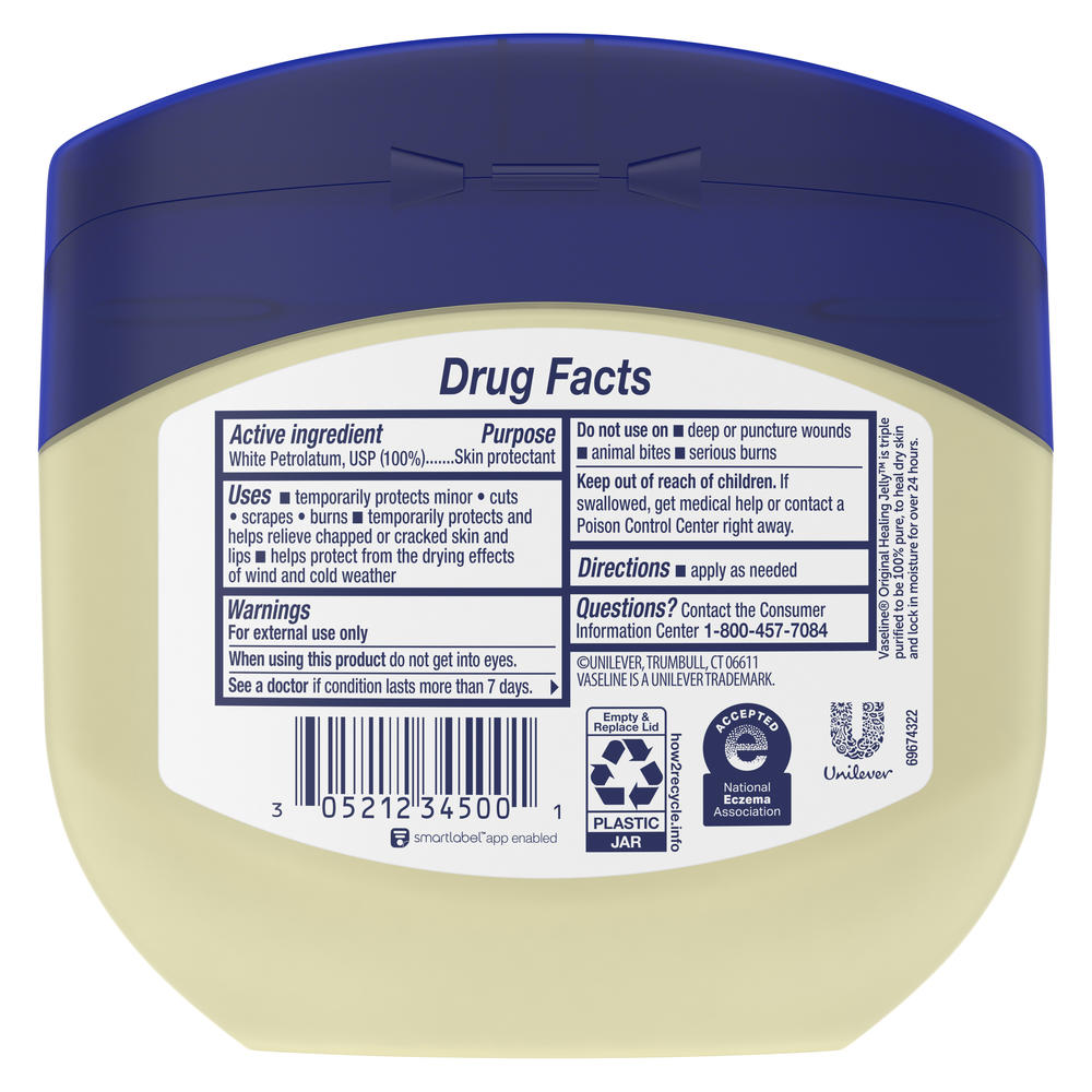 Vaseline® Original 100% Pure Petroleum Jelly — 13 oz, Deep Moisture Skin Protectant