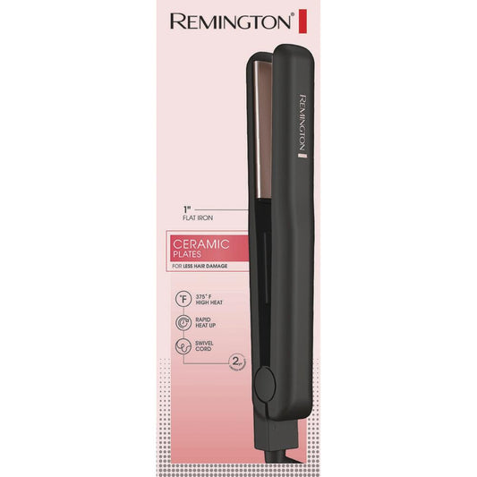 Remington® 1" Ceramic Flat Iron — Anti-Frizz, Shine-Enhancing Hair Straightener