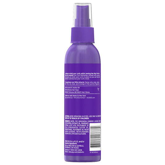 Aussie® Miracle Curls Coconut & Jojoba Oil Spray Gel — 5.7 oz, Lightweight Hold for Defined Curls