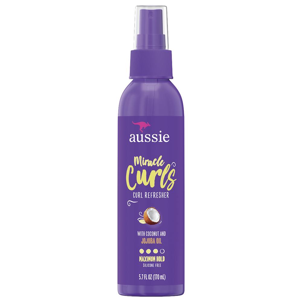 Aussie® Miracle Curls Coconut & Jojoba Oil Spray Gel — 5.7 oz, Lightweight Hold for Defined Curls