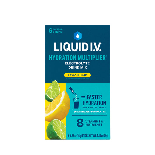 Liquid I.V.® Hydration Multiplier® Powdered Electrolyte Drink Mix — Lemon Lime, 6 Count