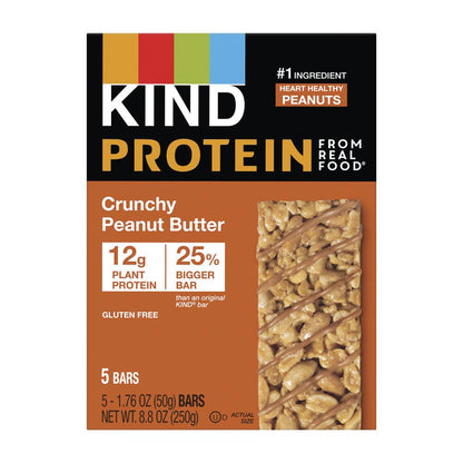 KIND® Protein Crunchy Peanut Butter Bars — 5 Pack, High Protein Snack Bars