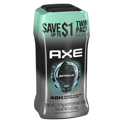 AXE® Apollo Antiperspirant & Deodorant — 2 Pack, Long-Lasting Sweat & Odor Protection