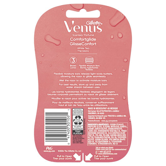 Venus ComfortGlide White Tea Disposable Razors — 2 Pack, Smooth Glide & Skin Comfort