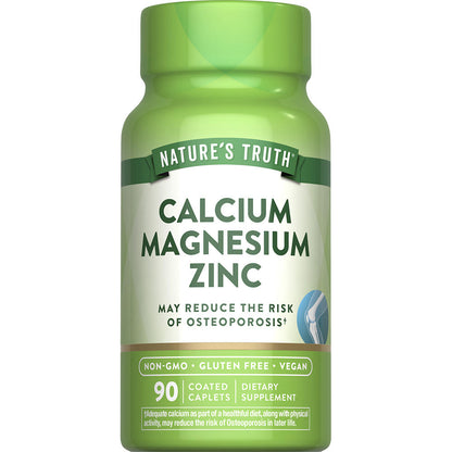 Nature’s Truth® Calcium Magnesium Zinc Dietary Supplement — 90 Tablets