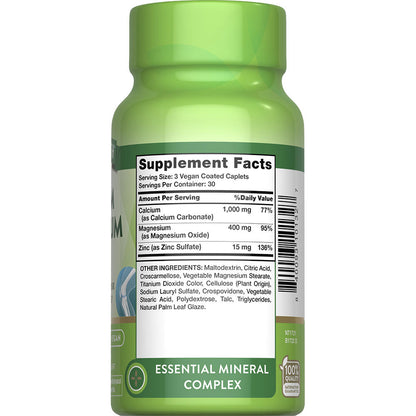Nature’s Truth® Calcium Magnesium Zinc Dietary Supplement — 90 Tablets