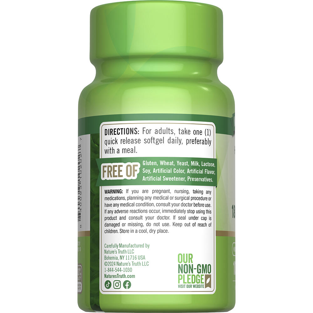 Nature’s Truth® Vitamin E 180mg Softgels — 100 Count, Antioxidant & Skin Support