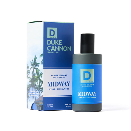 Duke Cannon® Midway Eau de Parfum — 1.7 oz, Long-Lasting Masculine Fragrance