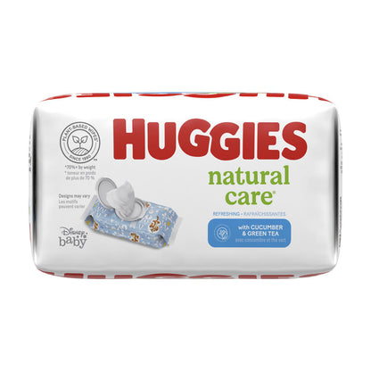 Huggies® Natural Care Baby Wipes — One & Done®, Cucumber & Green Tea, 168 ct, Soft & Skin-Friendly  4. Marketing Style: