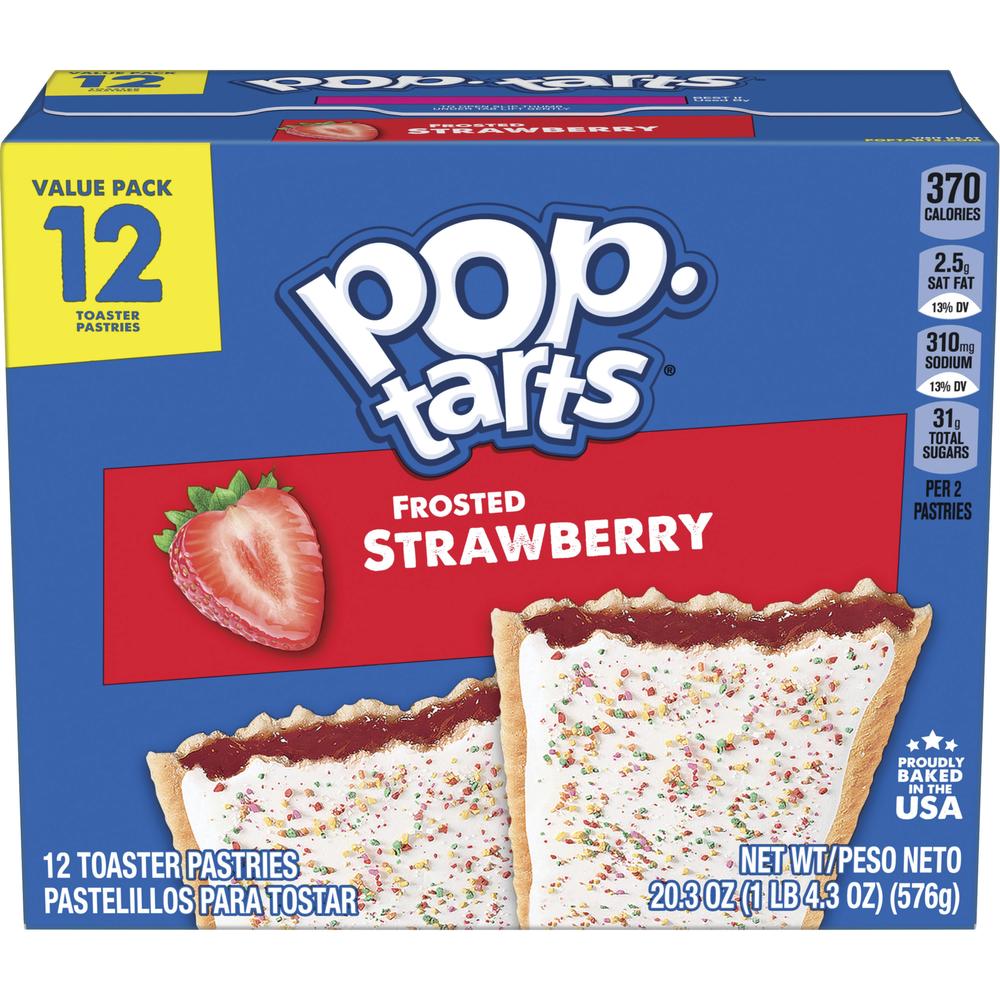 Pop-Tarts® Frosted Strawberry Toaster Pastries - 12 Pack