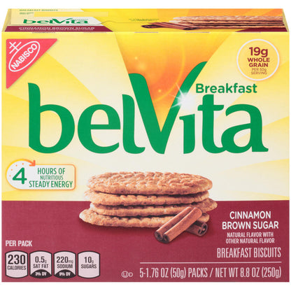 Belvita® Cinnamon Brown Sugar Breakfast Biscuits - 5 Pack