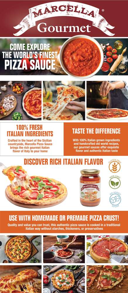 Marcella® Gourmet Pizza Sauce - 12.35 oz.