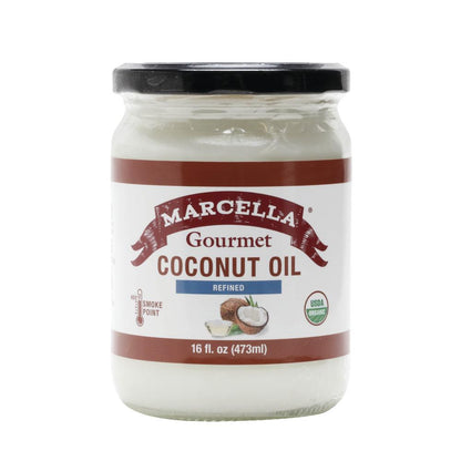 Marcella® Gourmet Refined Organic Coconut Oil - 16 oz