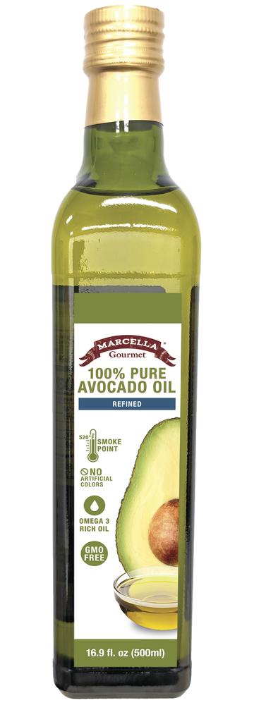 Marcella® Gourmet Avocado Oil — 16.9 oz, Smooth & Buttery Flavor for Everyday Cooking  5. Premium Feel: