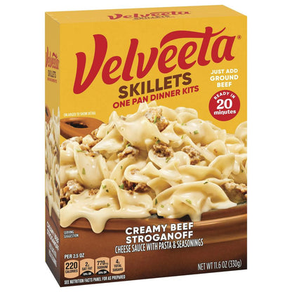 Velveeta Creamy Beef Stroganoff One-Pan Skillet Meal Kit (11.6 oz)