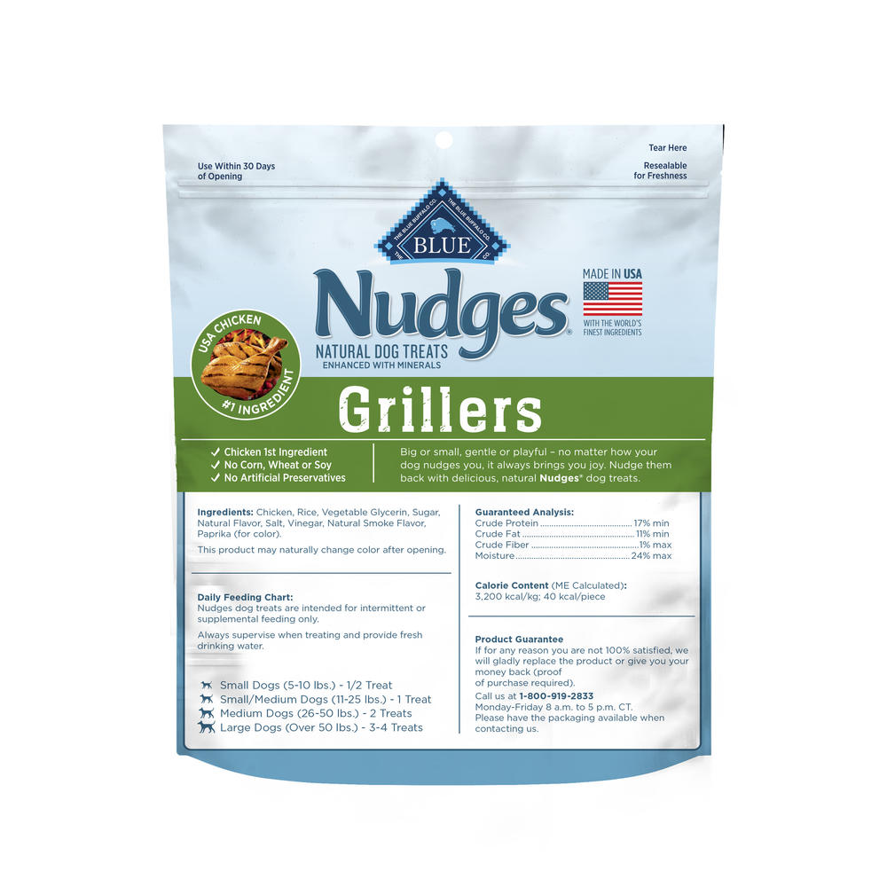 BLUE Nudges Homestyle Chicken & Bacon Dog Treats - 16 oz.