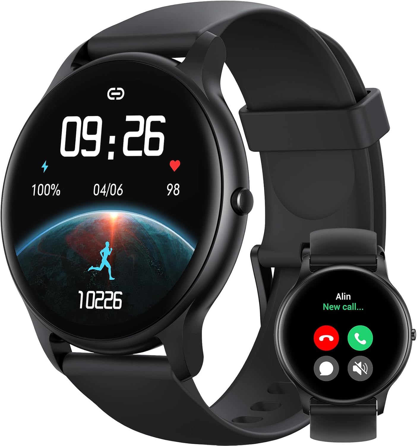Parsonver Parsonver Smartwatch – Answer & Make Calls, IP68 Waterproof Fitness Tracker with Heart Rate & Sleep Monitoring