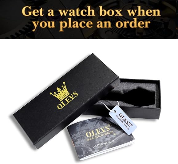 OLEVS OLEVS Men's Gold Watch – Waterproof Stainless Steel Luxury Dress Watch with Date Display, Lightweight Classic Wristwatch for Business & Casual Wear, White, Blue & Green Dial Options