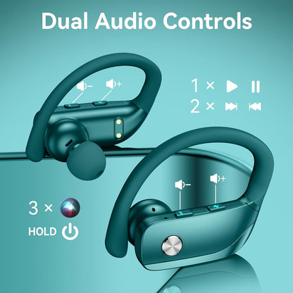 bmani bmani Bluetooth Earbuds – Over-Ear Hook Sports Earphones with Mic, Stereo Sound & Long Battery Life