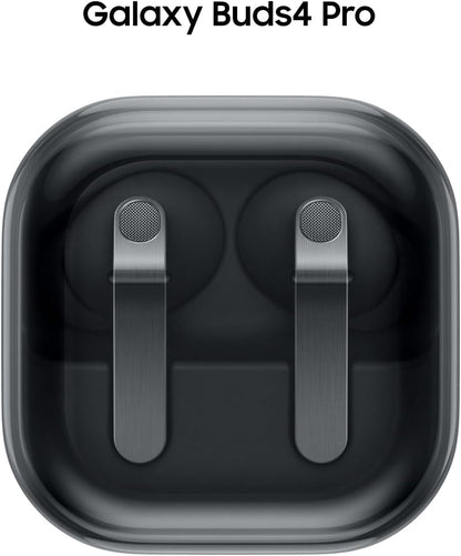 Samsung Samsung Galaxy Buds 4 Pro (2026) AI True Wireless Earbuds – Hi-Res Audio, 2-Way Speakers, ANC 2.0, Live Translation, Optimized Comfort, IP57 Water & Dust Resistance, Bluetooth Earbuds, Black, US Version with 2-Year Warranty