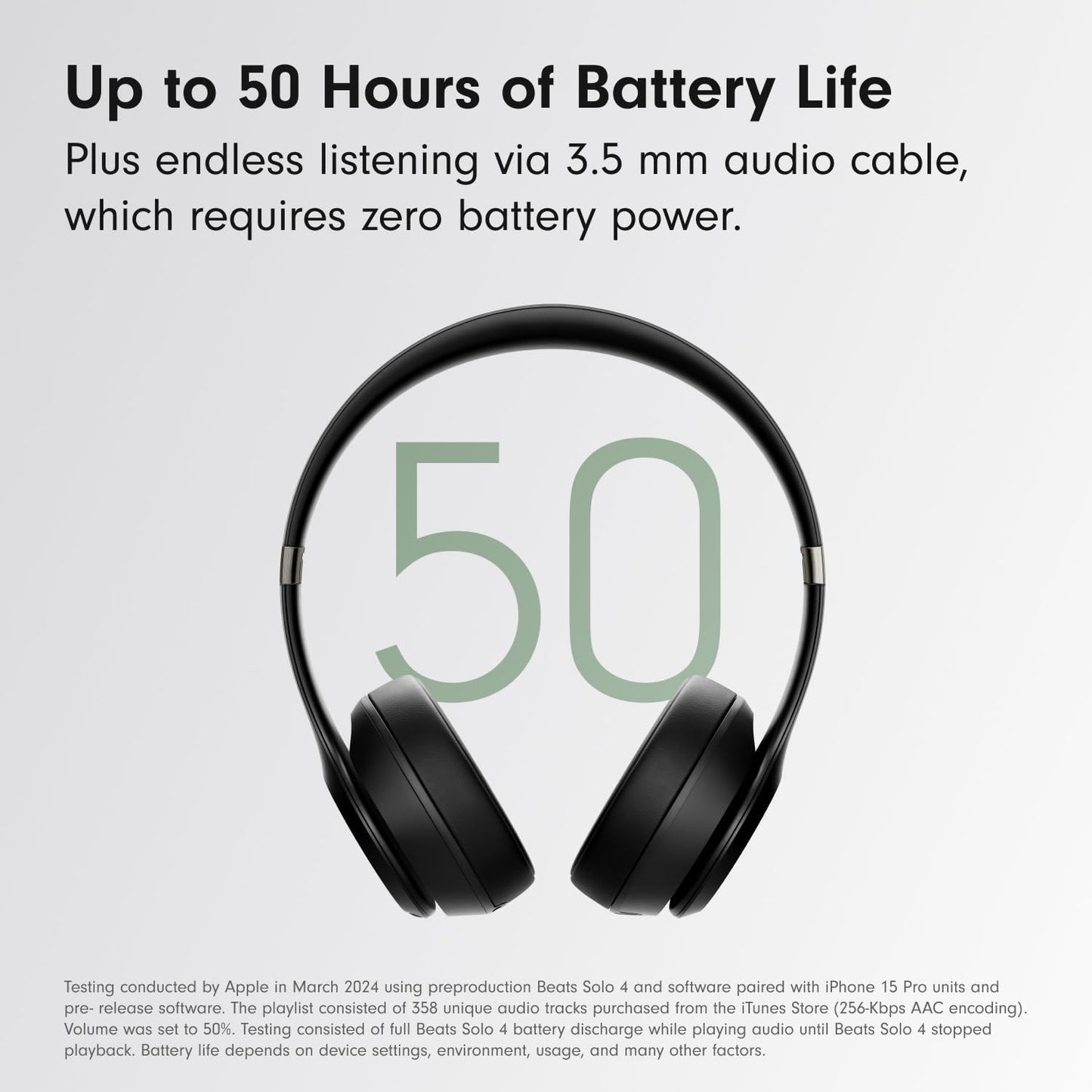 Beats Beats Solo 4 Bluetooth Headphones – Ultra-Lightweight On-Ear Design with Powerful Sound & Long Battery Life