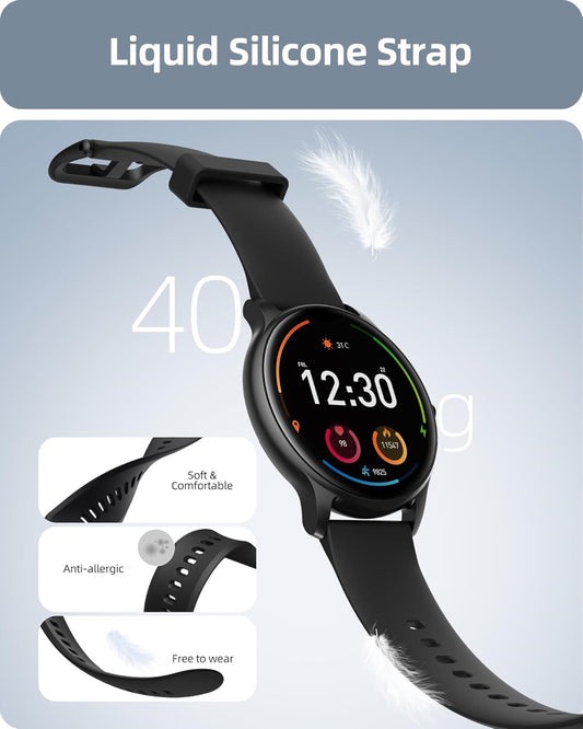 Parsonver Parsonver Smartwatch – Answer & Make Calls, IP68 Waterproof Fitness Tracker with Heart Rate & Sleep Monitoring