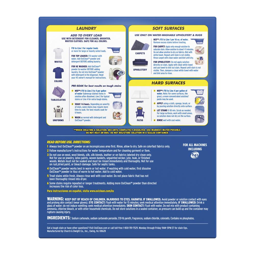 OxiClean® 7.22 lb Versatile Stain Remover Powder – Powerful Laundry & Household Cleaner